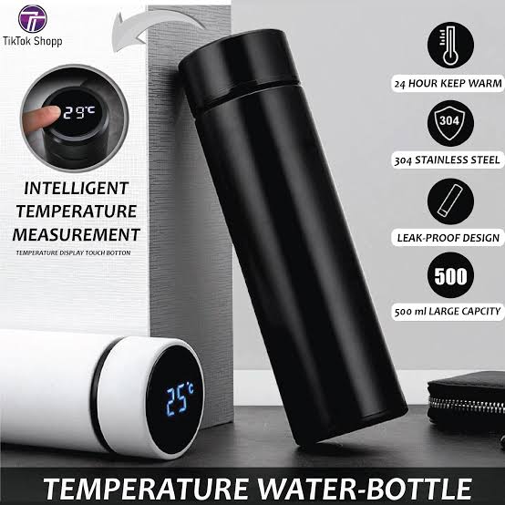 Temperature Display Flask Bottle