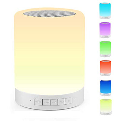 USB Rechargeable LED Night Light Touch Sensor Pat Lamp with BT speaker