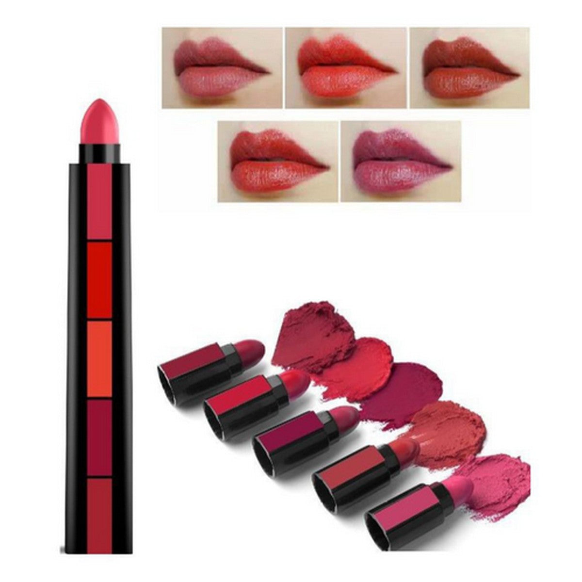 Beautious 5 in 1 lipstick - 5 steps Matte lipsticks