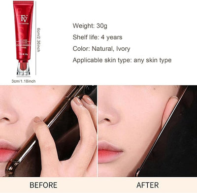 1PCS FV Liquid Foundation Makeup, Full Coverage Oil Control Flawless Foundation.